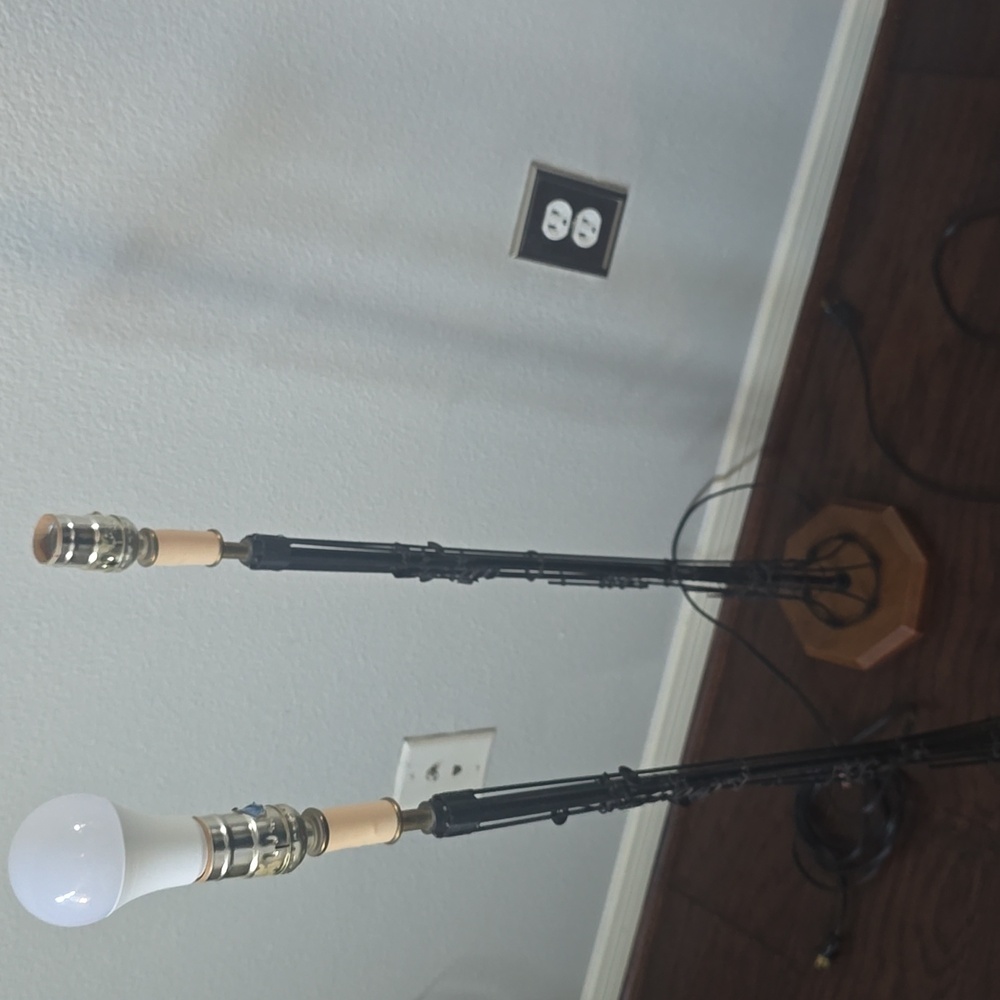 Black Metal Clarinet Inspired Lamp